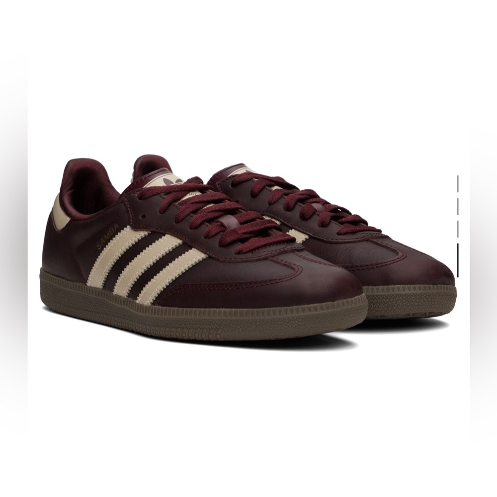 Adidas Originals Burgundy Samba OG Sneakers